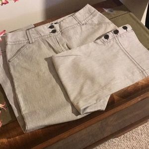 Charter Club Classic Fit Button-Cuff Cropped Pants